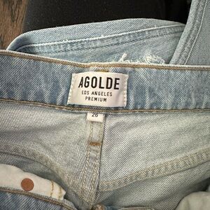 Agolde high rise ripped jeans
